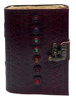 Chakra Aged Looking Paper leather w/ latch