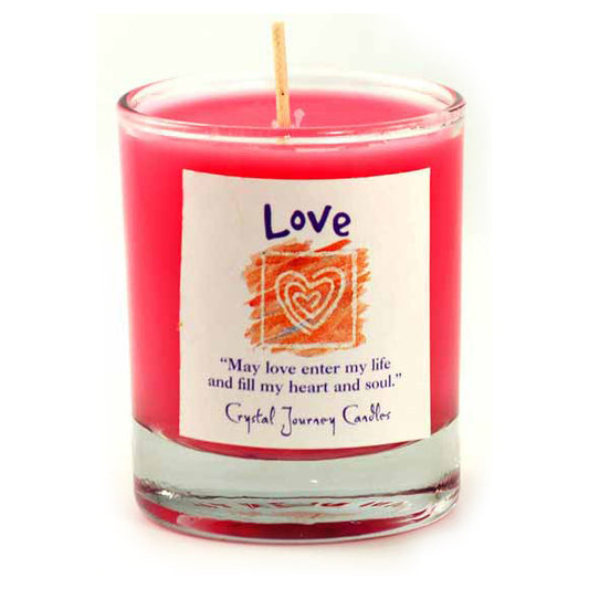 Love soy votive candle