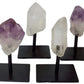 Natural Crystal Point on Metal Stand