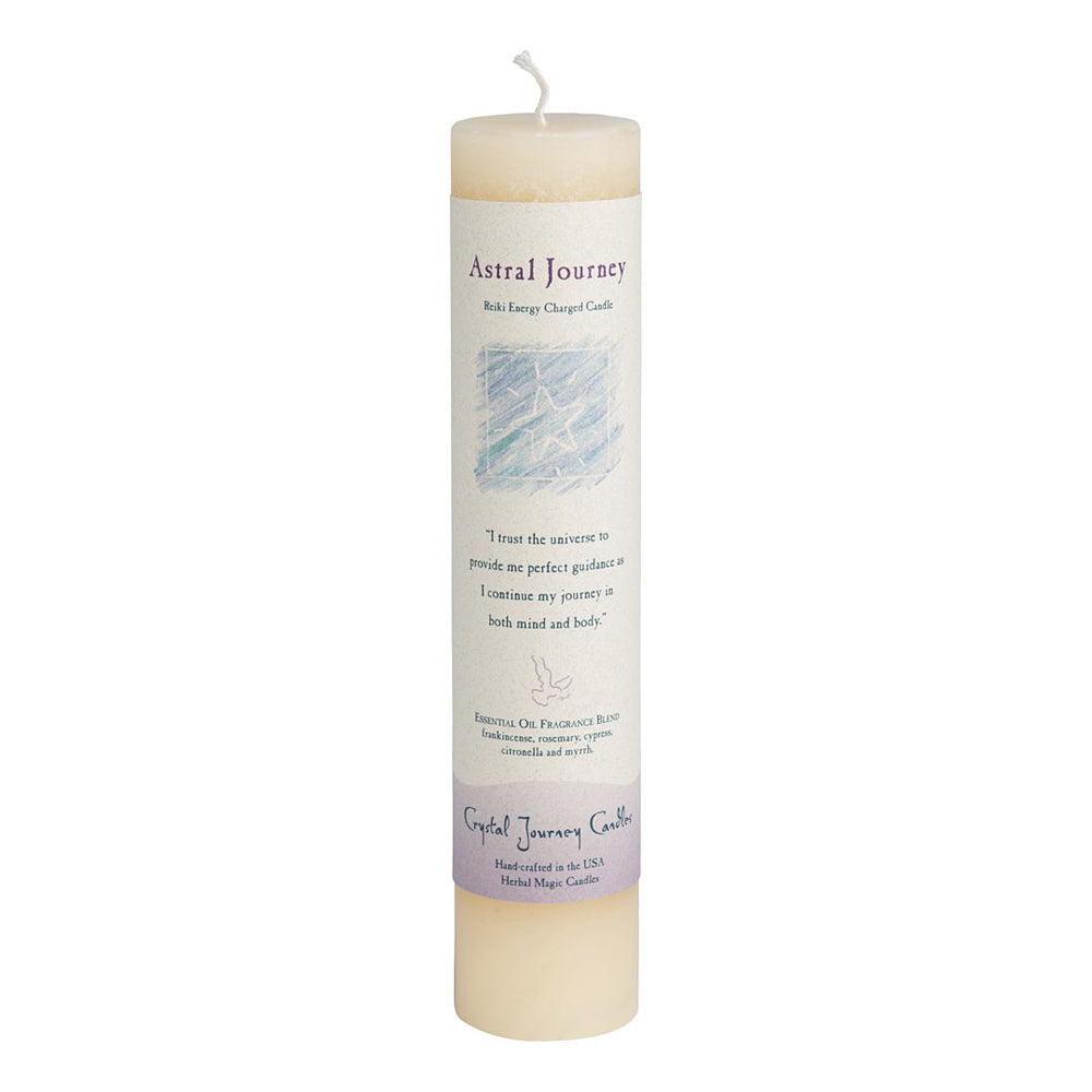 Astral Journey Reiki Charged pillar candle